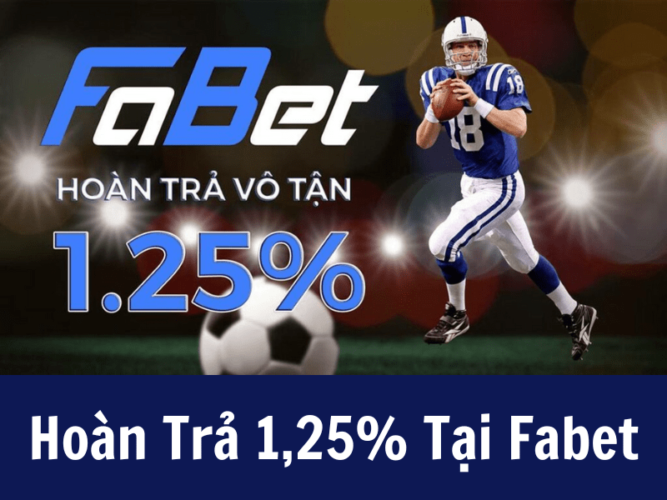 Hình 2: Hoàn Trả 1,25% Tại Fabet